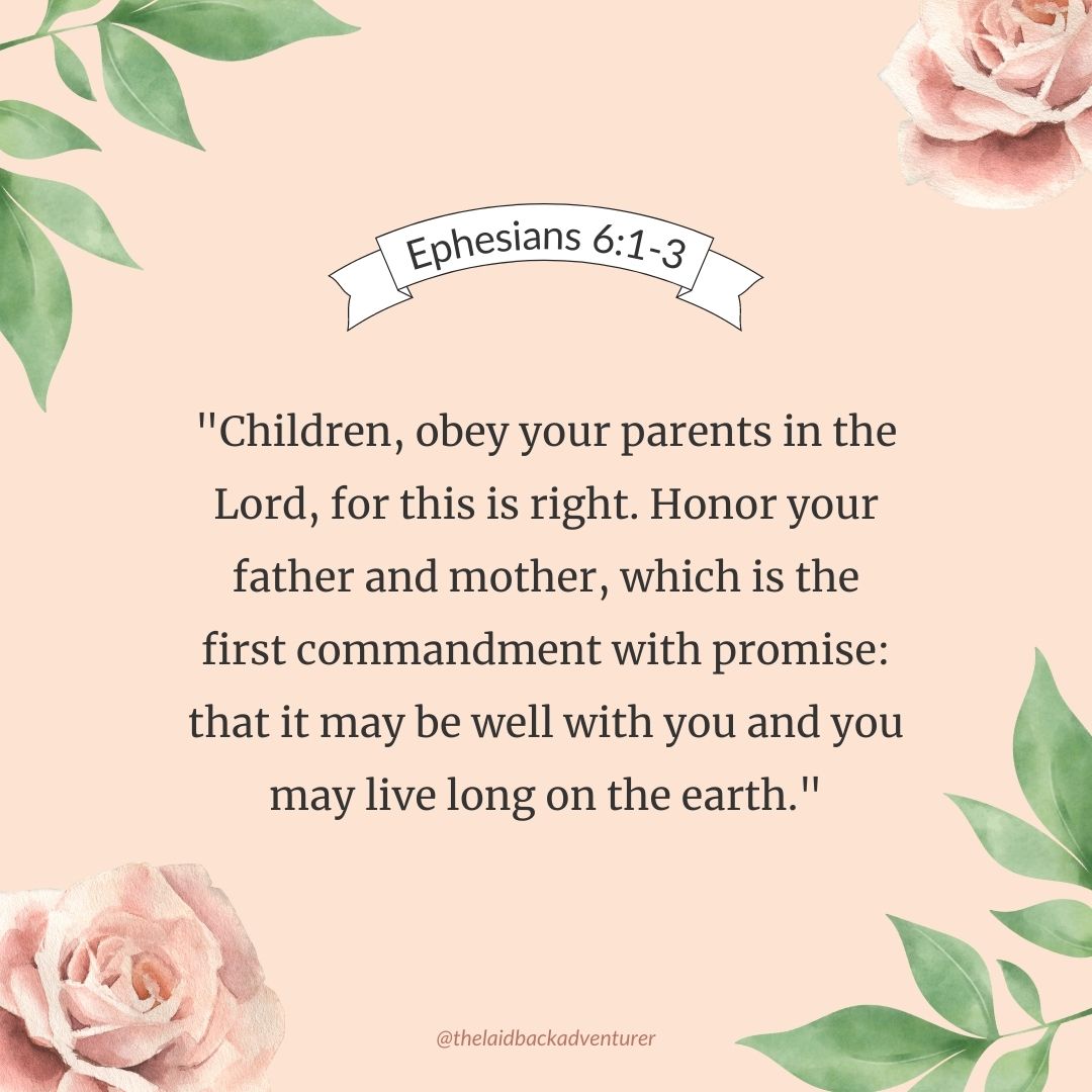 Ephesians 6:1-3 Bible Verses about children