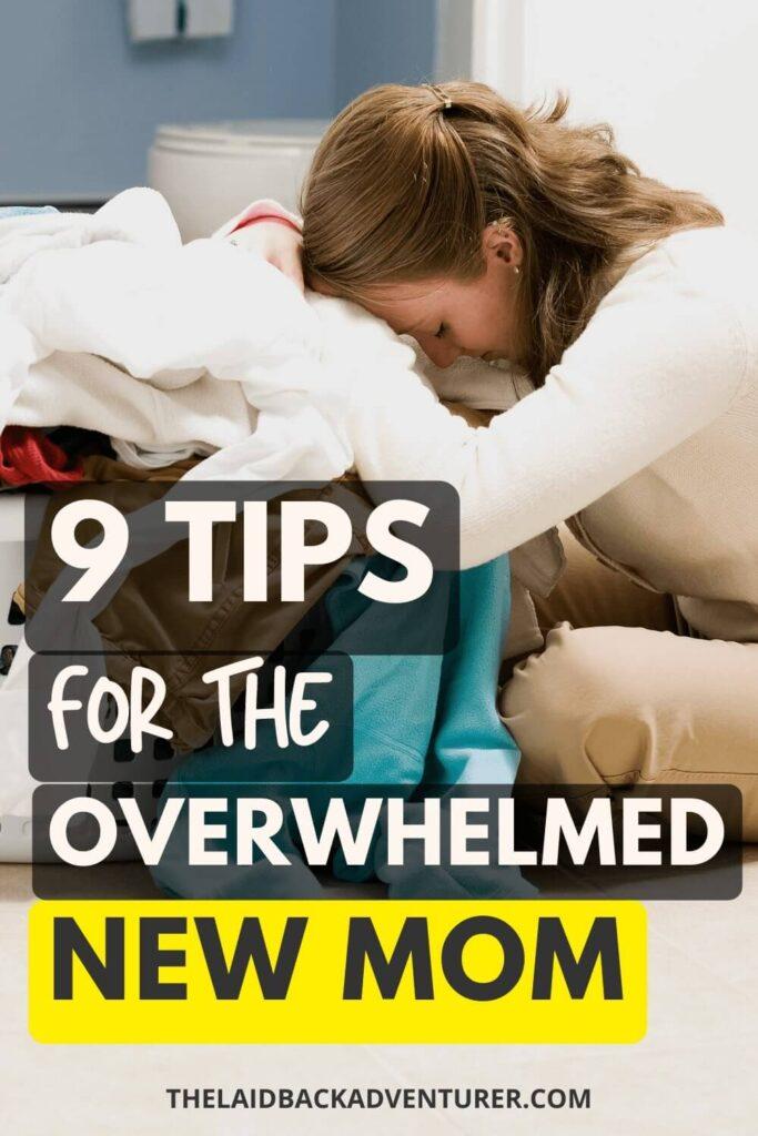 Overwhelmed New Mom | Think your new role is too much? We've all been there. Read this for tips on how to deal with new mom overwhelm. #newmom #postpartum #overwhelmedmom